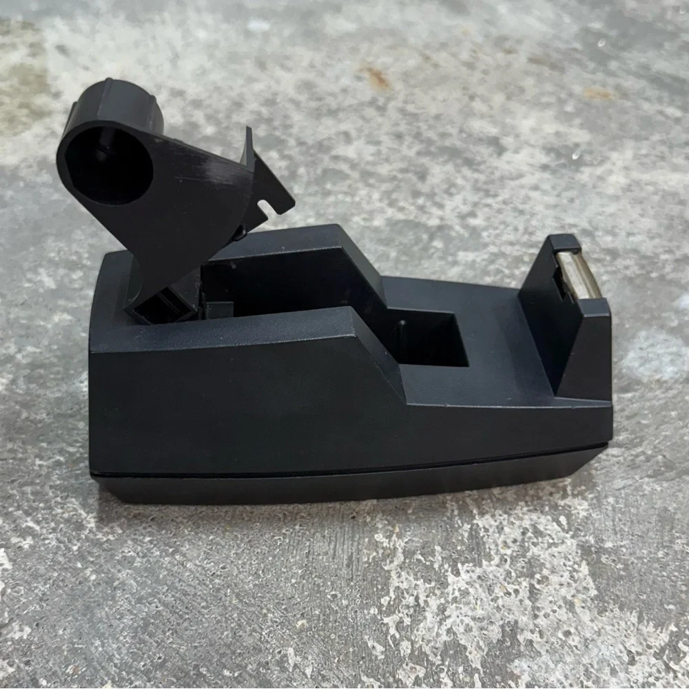 Vintage Scotch 3M C-40 Weighted Tape Dispenser Black Heavy Duty